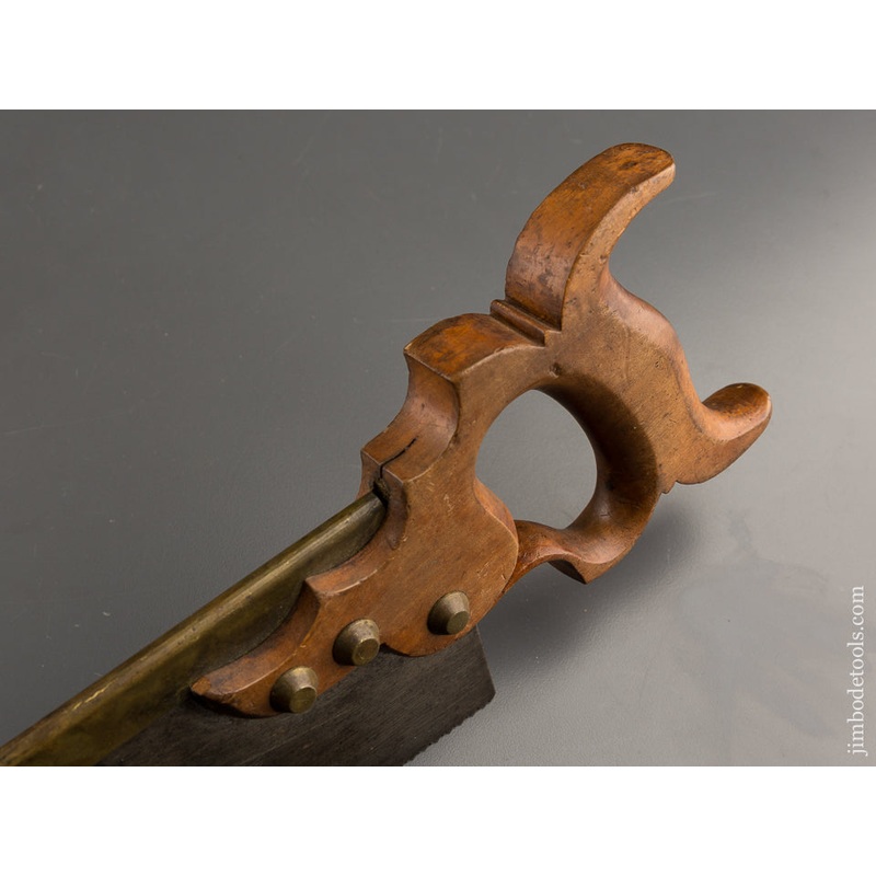 Rare and Fine Triple Cove Back Saw Norton Jewett & Buzby New York – w9639R