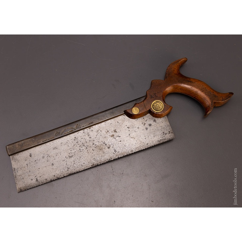 Rare DISSTON Double Eagle Triple Cove Open Tote Back Saw – EXCELSIOR 107689