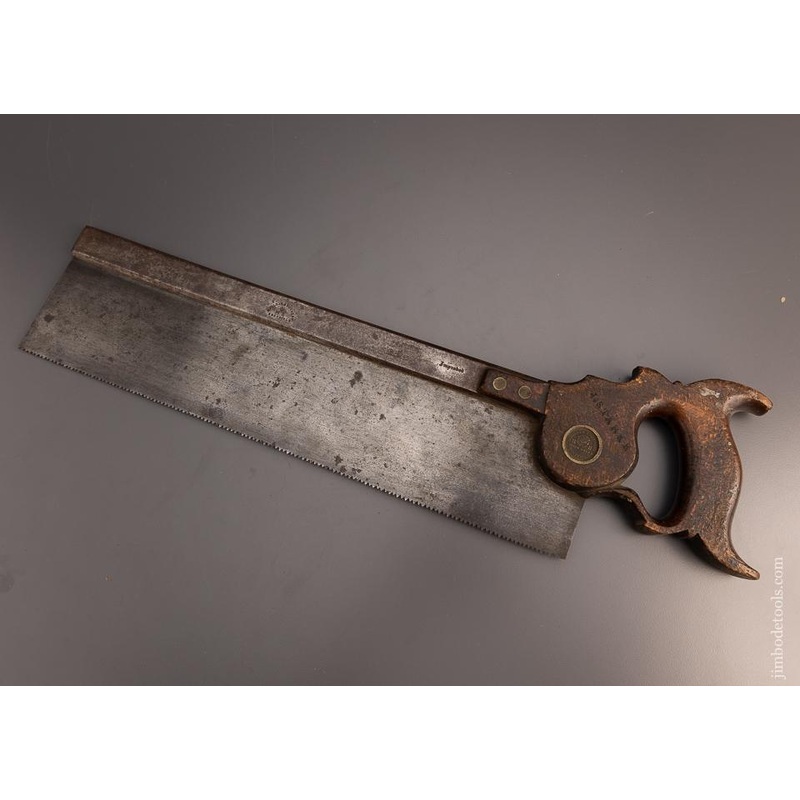 Rare, Early MOULSON BROS. Carcass Saw with Unusual Handle Improved –  99753