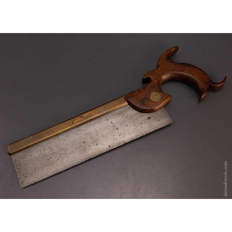 Rare PLATT & HOLROYD N.Y. Brass Back Saw – 107622