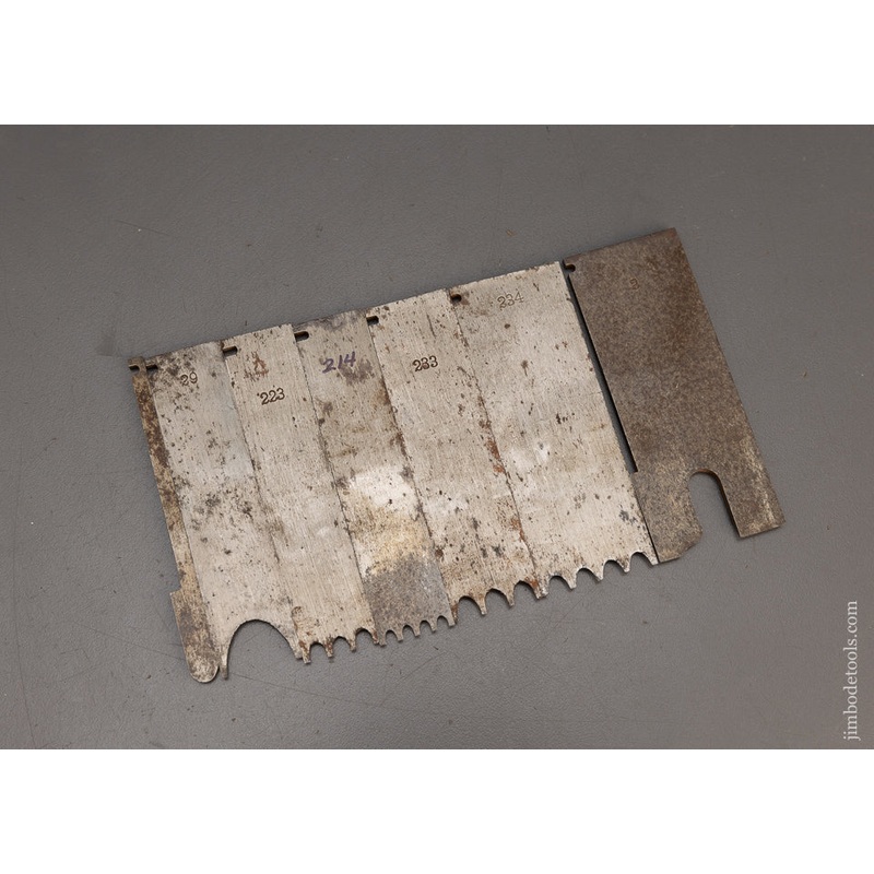 Set of 7 SPECIAL CUTTERS for STANLEY No. 55 Combination Plane – 116242