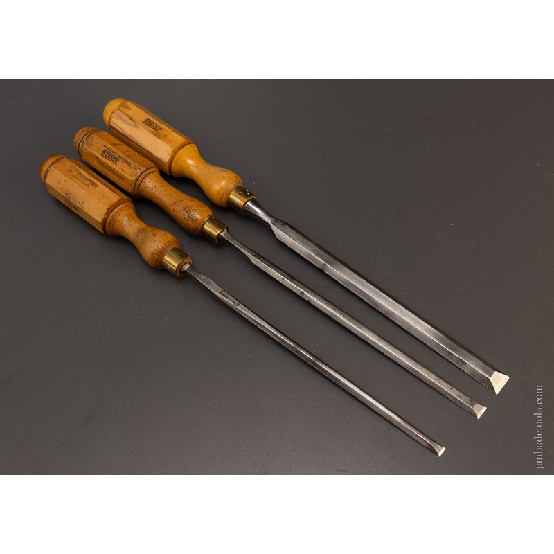 1/4, 3/8, 1/2 Inch Boxwood Paring Chisels – 107628