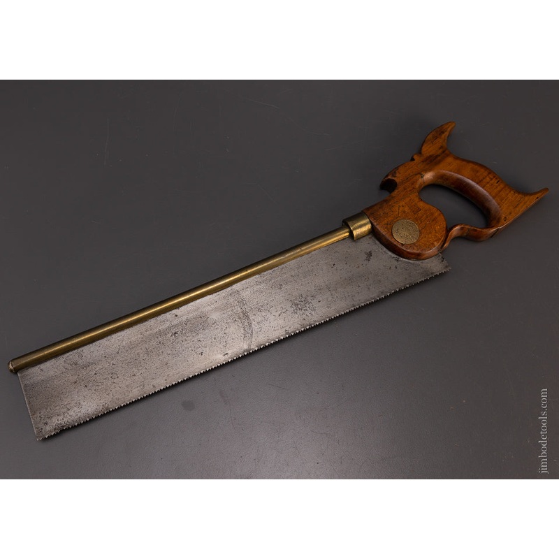 Rare ONLY KNOWN Example WILLIAMSONS PATENT Brass Back Saw – 107652 – AS OF JUNE 1