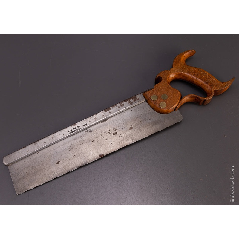 Very Rare J.M. SMYLIE Patterson, N.J. Back Saw – 107431