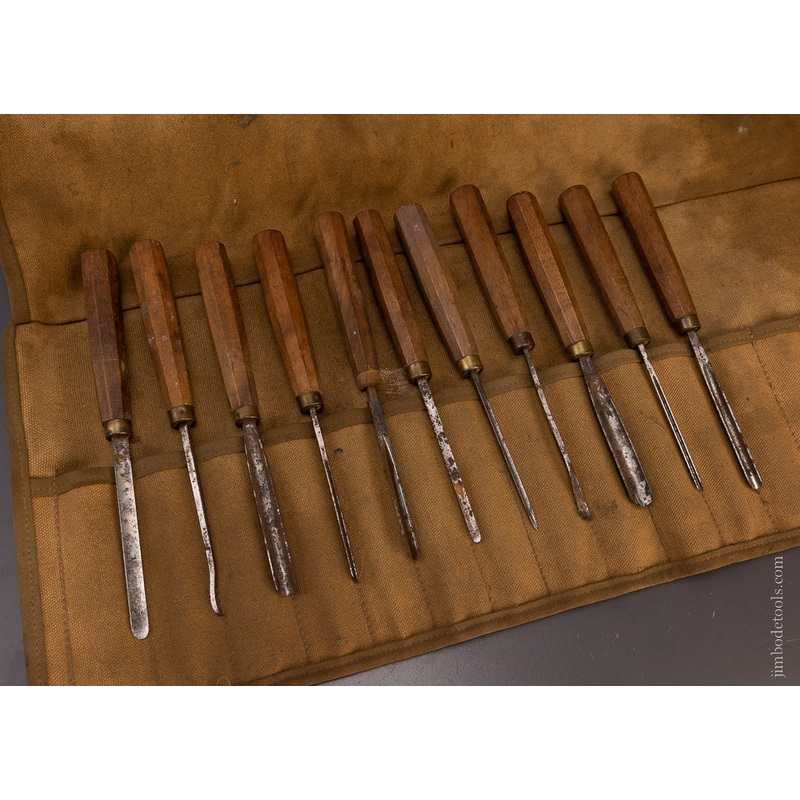 11 DIXON Carving Tools in Roll – 107763