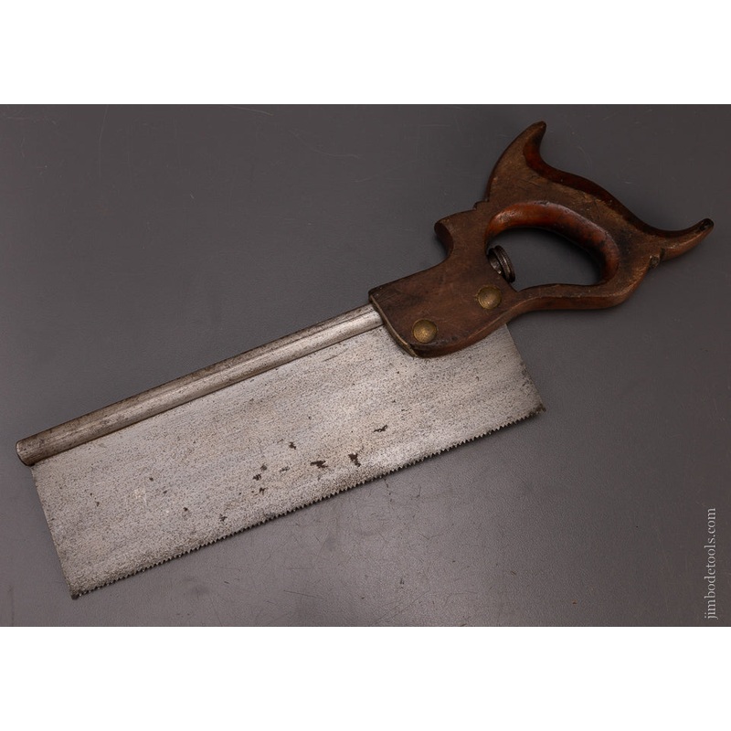 Rare Patented ? Back Saw with Blade Tensioning Device – 107771