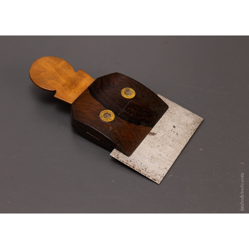 RARE Rosewood and Boxwood Card Scraper Holder by HOLTZAPFFEL – 107901