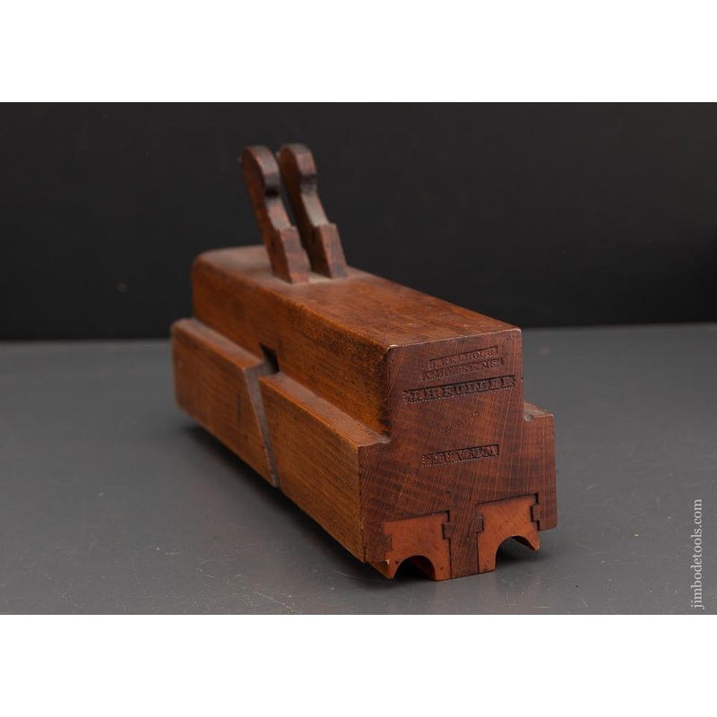 RARE Side by Side 3/4 inch Left & Right Hand Side Bead Molding Plane by J. KELLOGG AMHERST MS circa 1835-67 CRISP & FINE – 93320