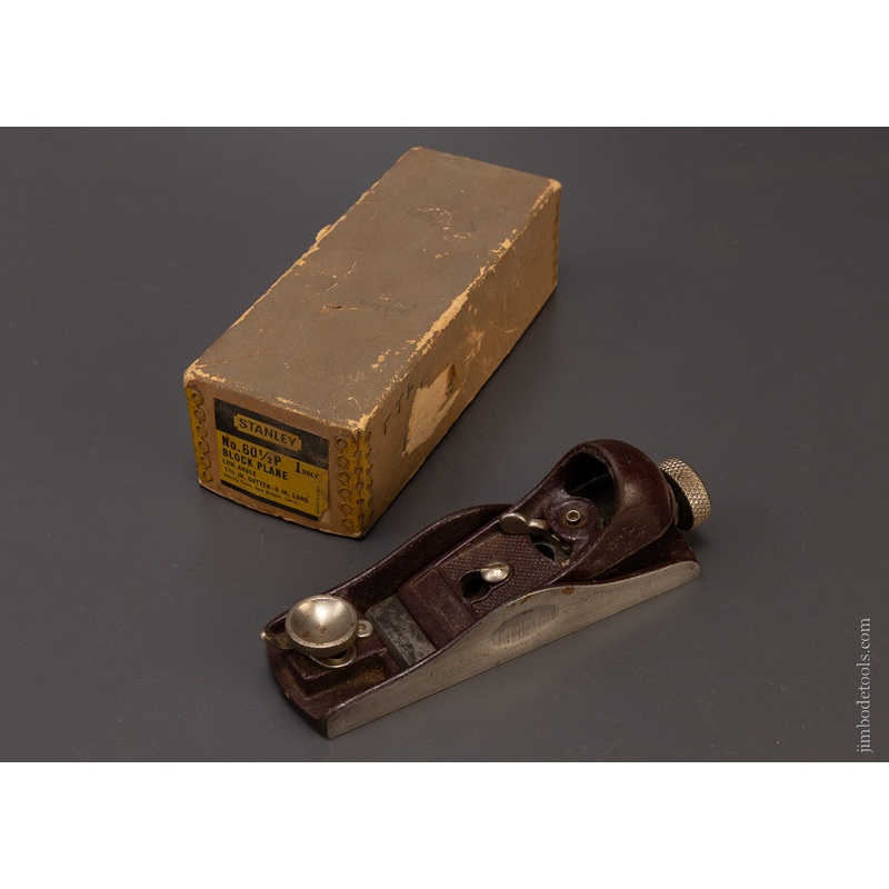 STANLEY No. 60 1/2P Low Angle Block Plane in Box – 107887