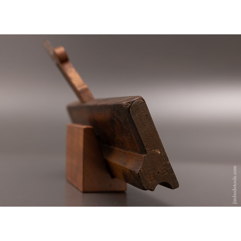 Rare 18th Century Moulding Plane I+WALTON IN+READING Side Bead Moulding Plane G+ – 107734