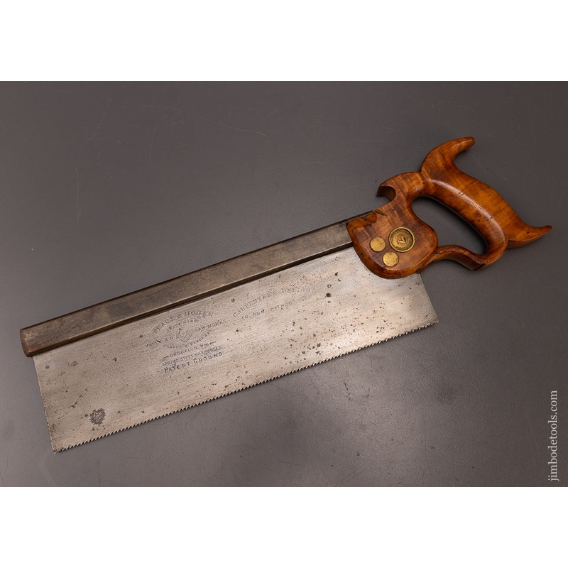 Rare HARVEY PEACE / PEACE & HOGAN CARPENTERS DELIGHT No Set Tenon Saw – 108040