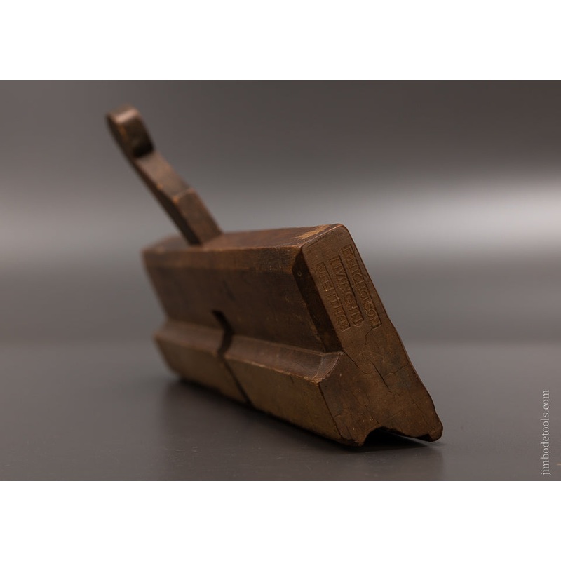 Spectacular F*NICHOLSON LIVING*IN WRENTHAM  18th Century 10 Inch Yellow Birch Complex Moulding Plane – EXCELSIOR 107802 – AS OF JUNE 27