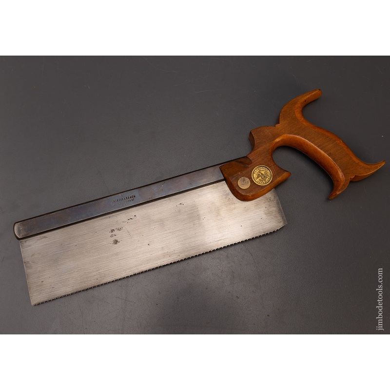 Spectacular New Old Stock W.B. SEARS & CO. Back Saw ca. 1850 – EXCELSIOR 108043