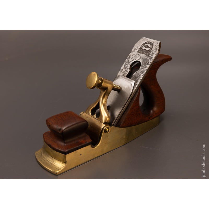 Stunning Gunmetal Scottish Smooth Plane with Heart Pierced Lever Cap – 107998