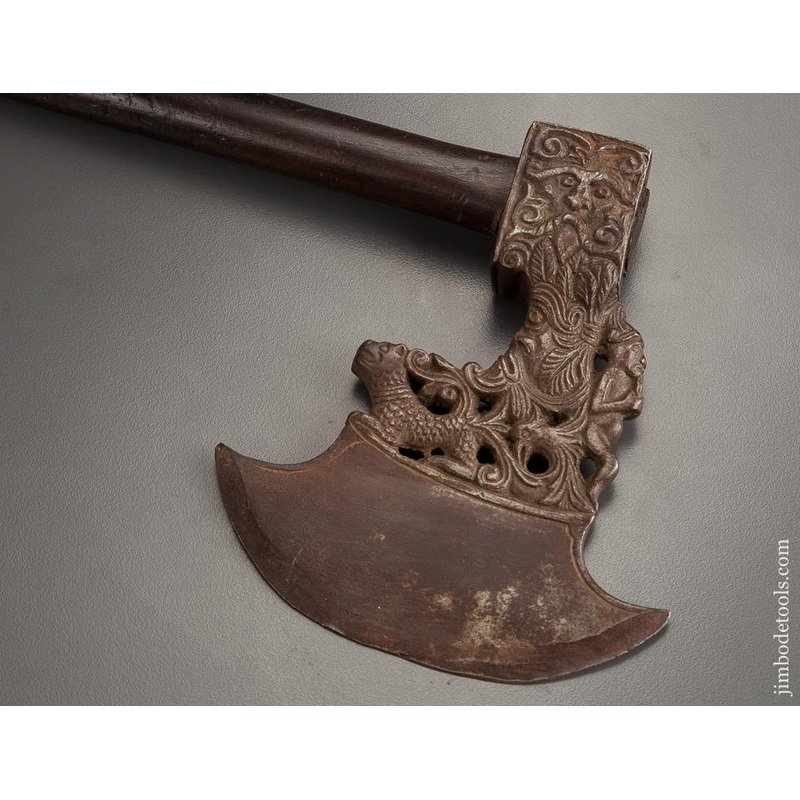 Unbelievable! Ornate 16th Century Italian or German Figural Battle Axe ** EXCELSIOR 78937 – AS OF JULY 7