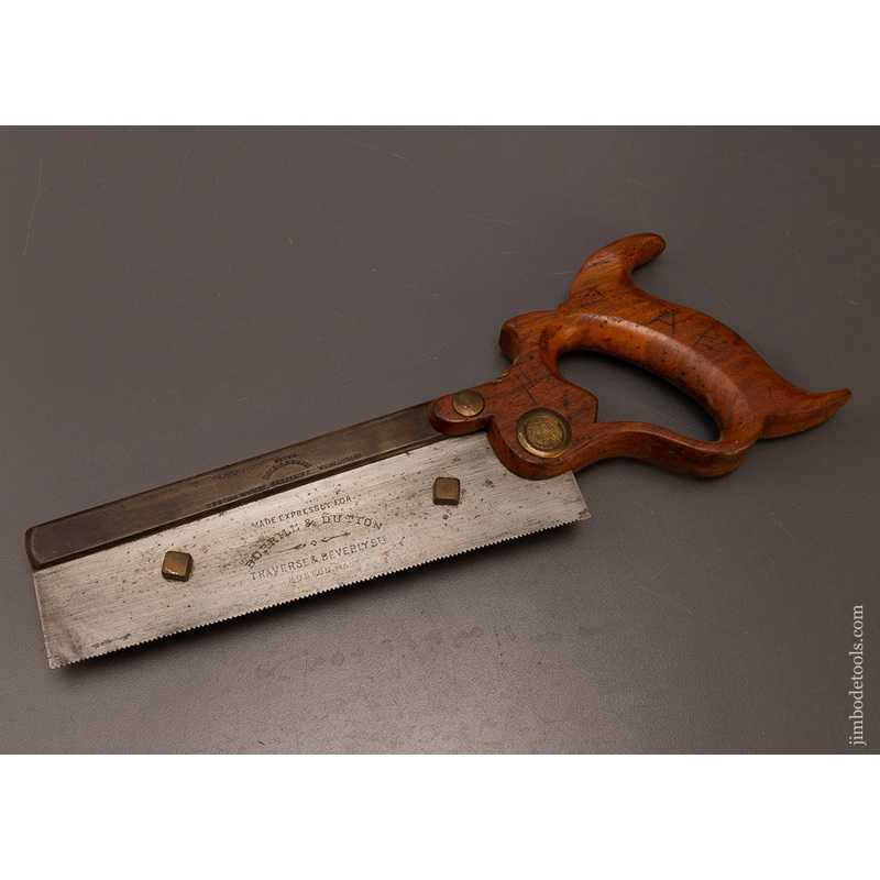 Unusual RICHARDSON Dovetail Saw with Gauge & Dual Mark – 108009