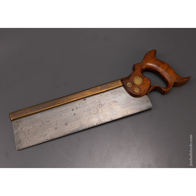 Rare DISSTON No. 5 Brass Back Saw – 108338