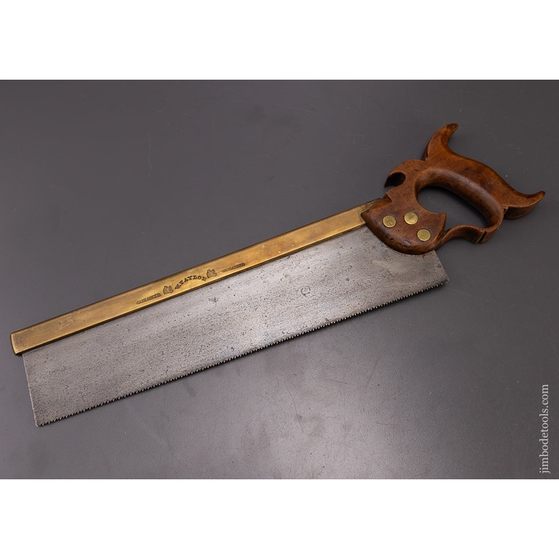 Rare Double Eagle Brass Back Saw Ca. 1844 by W. TAYLOR – 108209