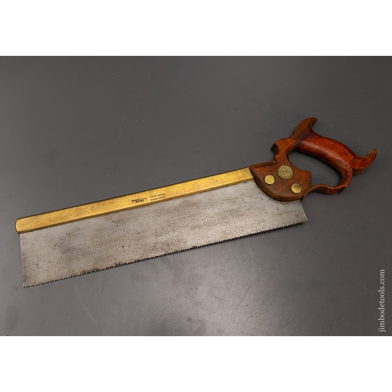 Rare HASENCLEVER & SONS 14 Inch Brass Back Saw – 108296