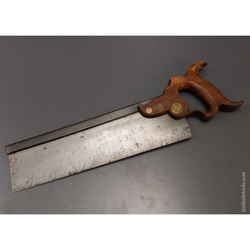 Rare Triple Cove DILWORTH BRANSON & CO. Tenon or Dovetail Saw – 108295