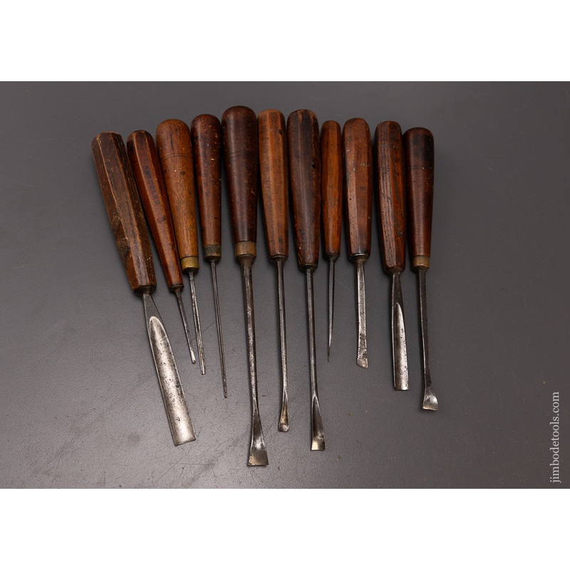 Set of 11 ADDIS Carving Chisels Gouges – 108085