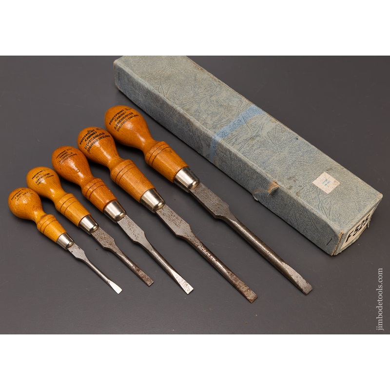 Set of 5 Cabinet Screwdrivers FOOTPRINT Near Mint in Box – 107986