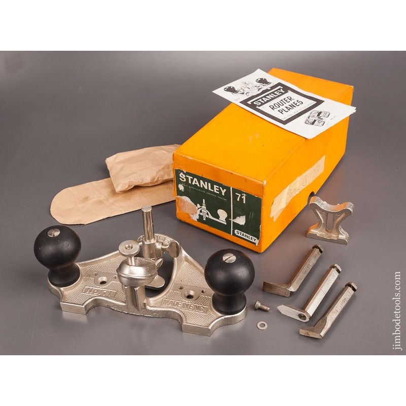 100% Complete! STANLEY No. 71 Router Plane MINT in Original Box — 82422