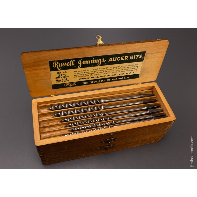 Rare Fast Boring Single Thread No. 101 JENNINGS Bit Set – 108420