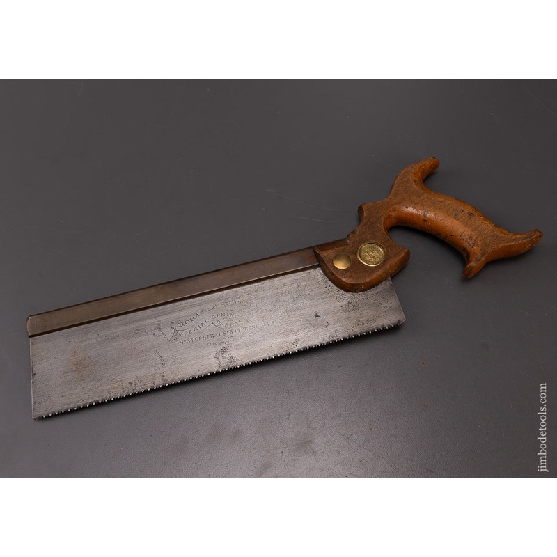 Rare HORACE P. SHATTUCK Lowell MASS. Back Saw – 108426