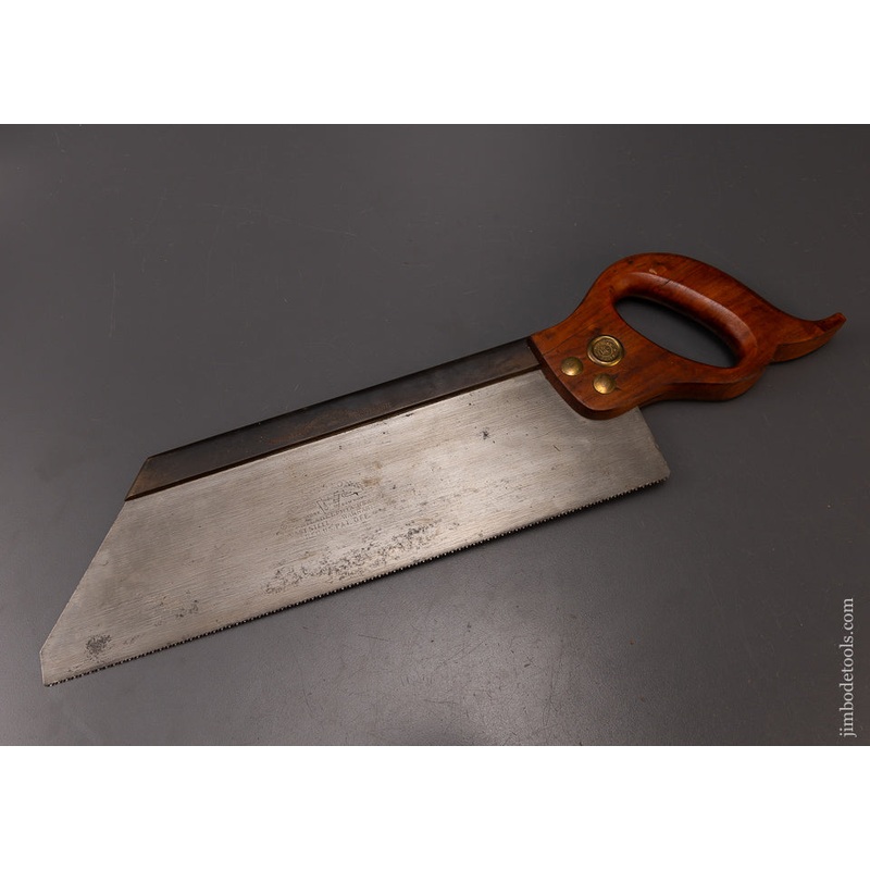 Rare & Unusual 14 Inch DISSTON Back Saw  Tenon Saw – 108604