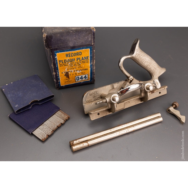 RECORD 044 Plough Plane Extra Fine in Original Box 100% Complete — 102229