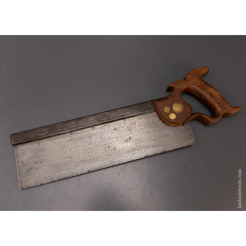 Very Rare THOMAS TENNESS & SON BANGOR, ME with Spruce Logo Carcass Saw – 108599