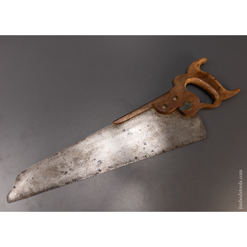 Rare DISSTON No. 8 Double Cove Half Back Saw – 108574 – AS OF AUG 24