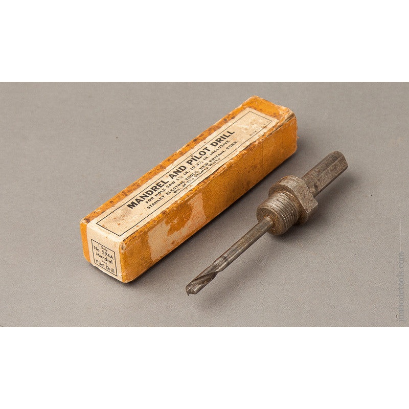 Rare! STANLEY No. 594A Mandrel and Pilot Drill in its Original Box — 67956R