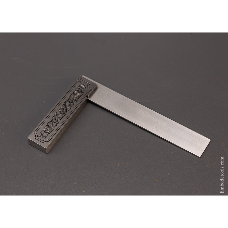 Stunning 4 Inch Steel Try Square Engraved by MIKHAIL DAVYDOV – 108551