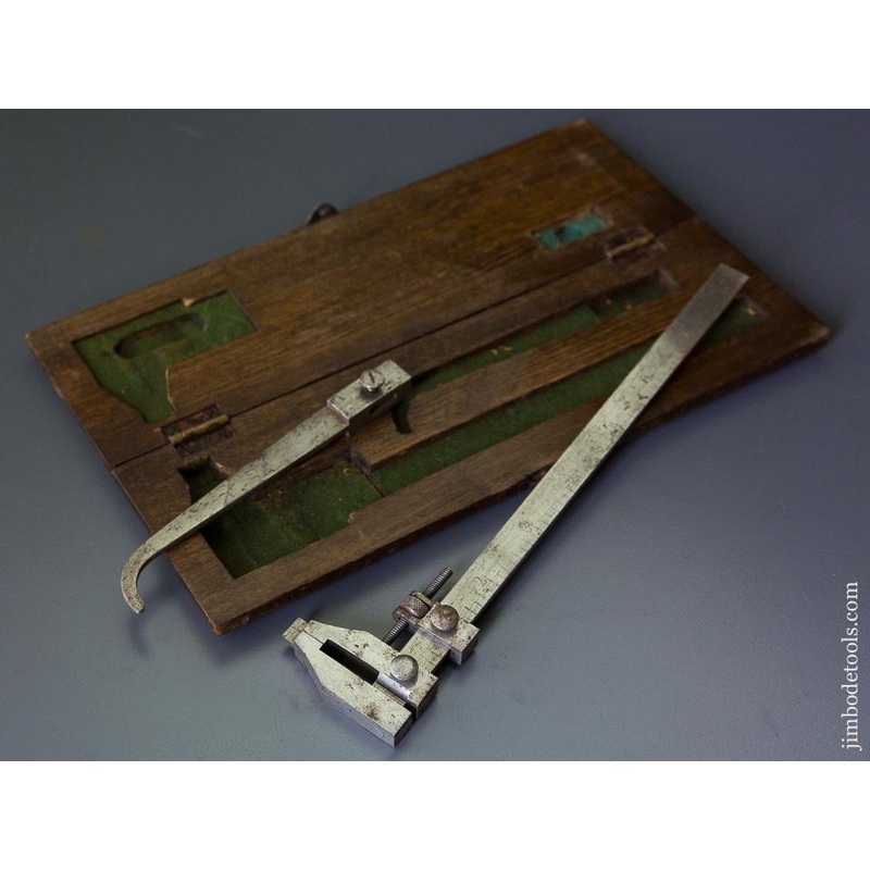 Unusual Veneer Caliper in Wooden Case — 86895