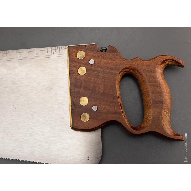 RARE! 11 point 26 inch JACKSON GORHAM May 13, 1856 Patent DISSTON No. 38 Hand Saw MINT + EXCELSIOR 93483