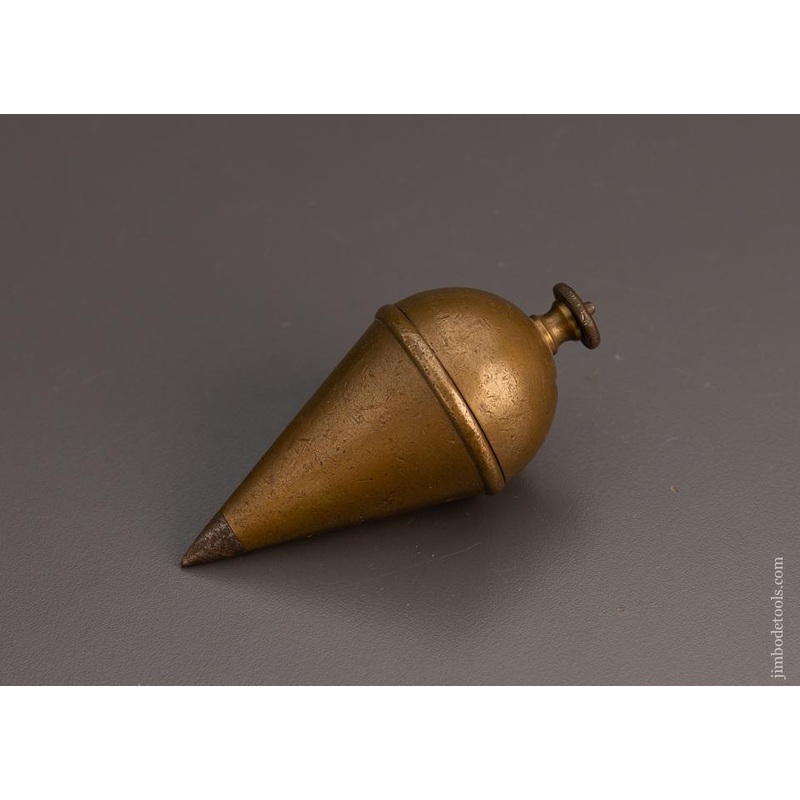 Rare KEUFFEL & ESSER Patented Internal Reel Brass Plumb Bob * 99846