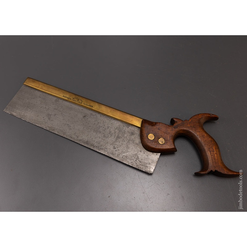Rare WORRALL & CO. N.Y. Brass Back Dovetail Saw – 108791