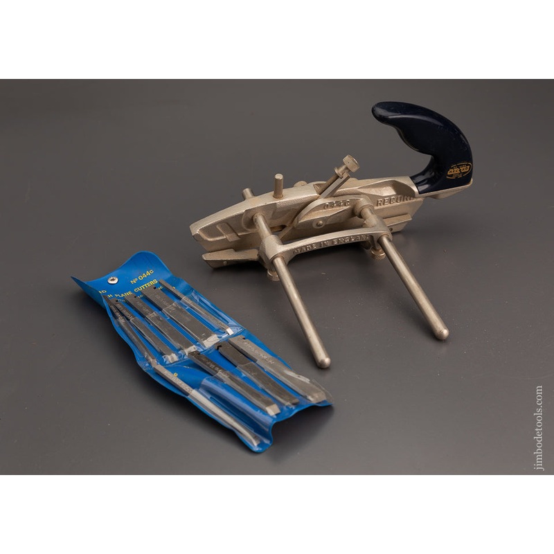 RECORD No. 044C Plough Plane Mint 100% Complete with all 10 Cutters and Stop Original Box – 102110