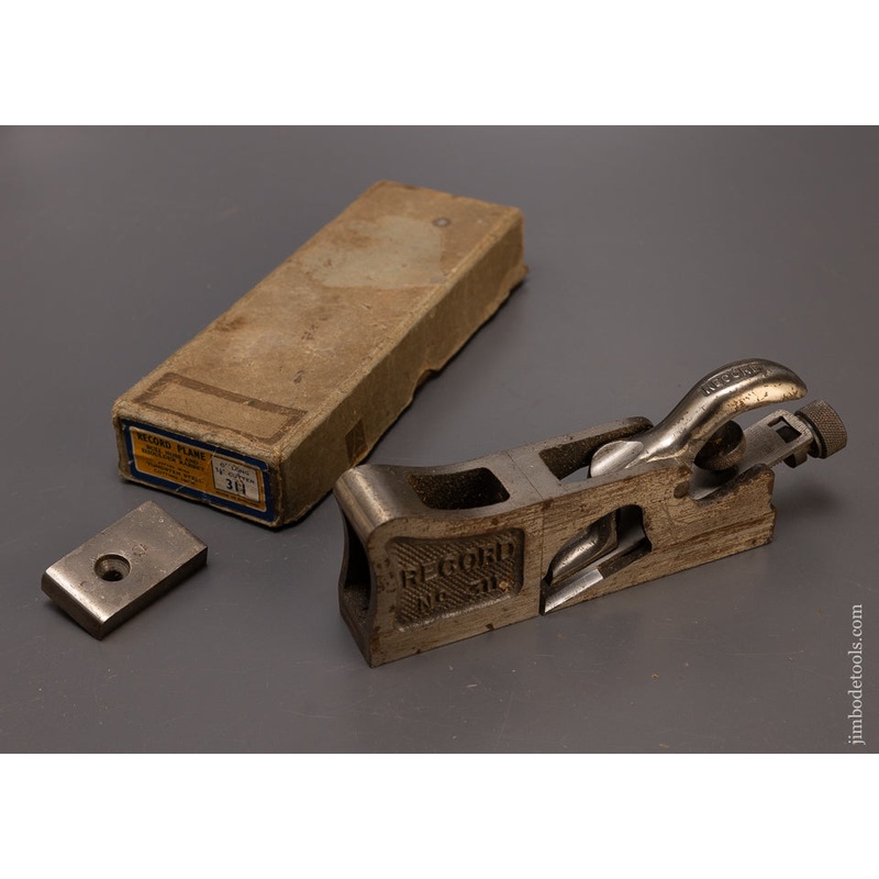 RECORD No. 311 Bull Nose Shoulder and Rabbet Plane with BOTH Noses! In Original Box – 108674