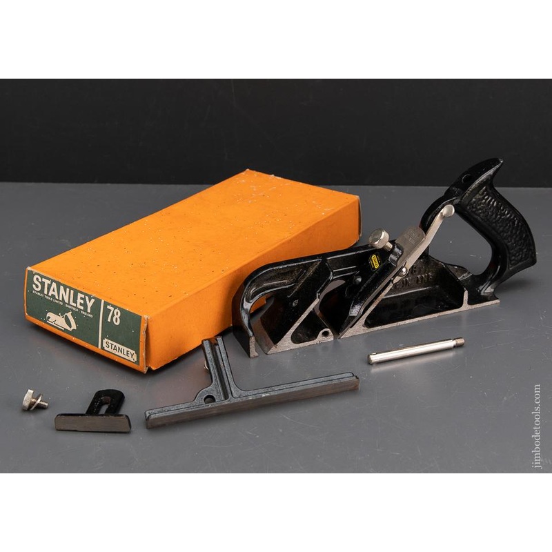 STANLEY No. 78 Duplex, Rabbet, and Filletster Plane 100% Complete MINT in Original Box – 93407