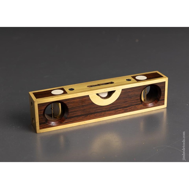 Stunning Rosewood & Brass STRATTON LEVEL by BARRY WEAVER * EXCELSIOR 95955