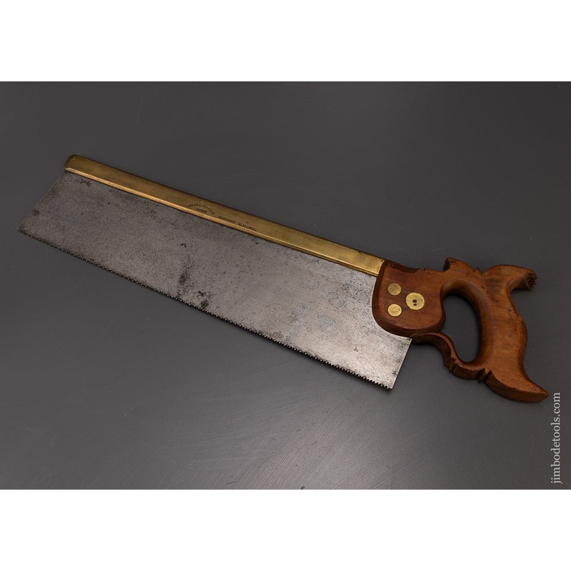 16 Inch Brass Back Saw by WELCH & GRIFFITHS BOSTON – 108908
