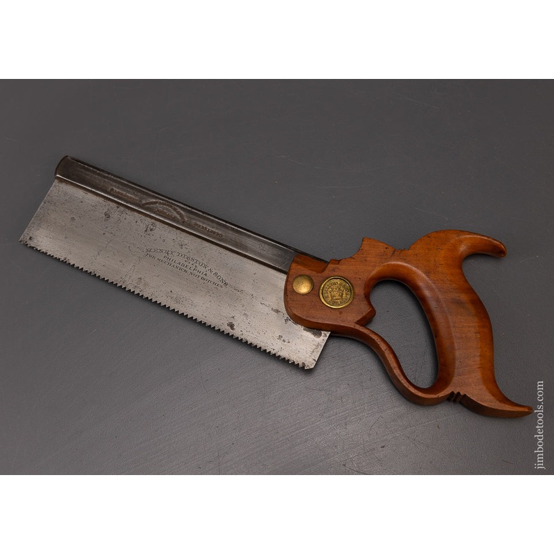 Rare DISSTON No. 77 FOR MECHANICS NOT BOTCHES Back Saw – EXCELSIOR 108823