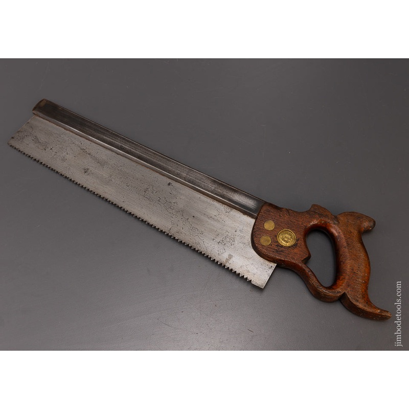 Rare N.H. THEDING DEBUQUE IOWA Back Saw – 108904