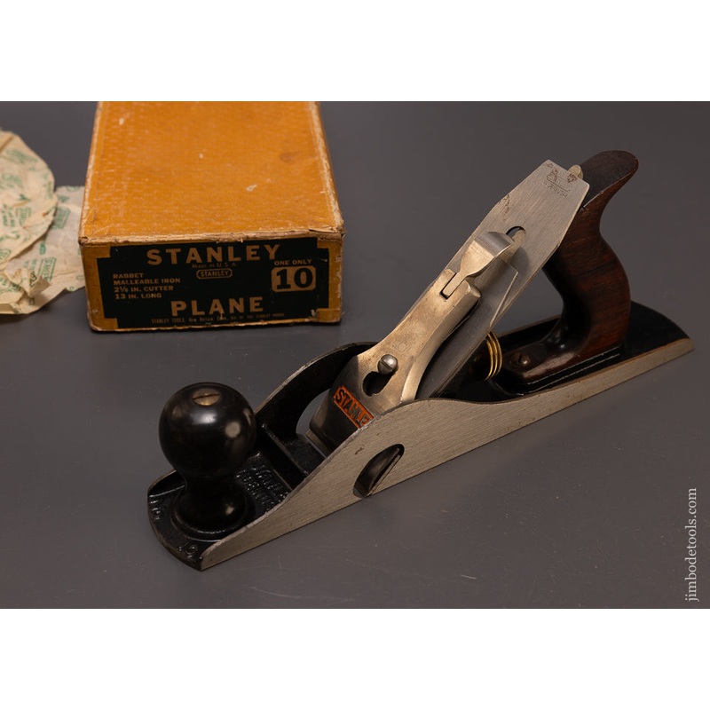 STANLEY No. 10 Rabbet Plane Mint in Box – 108989