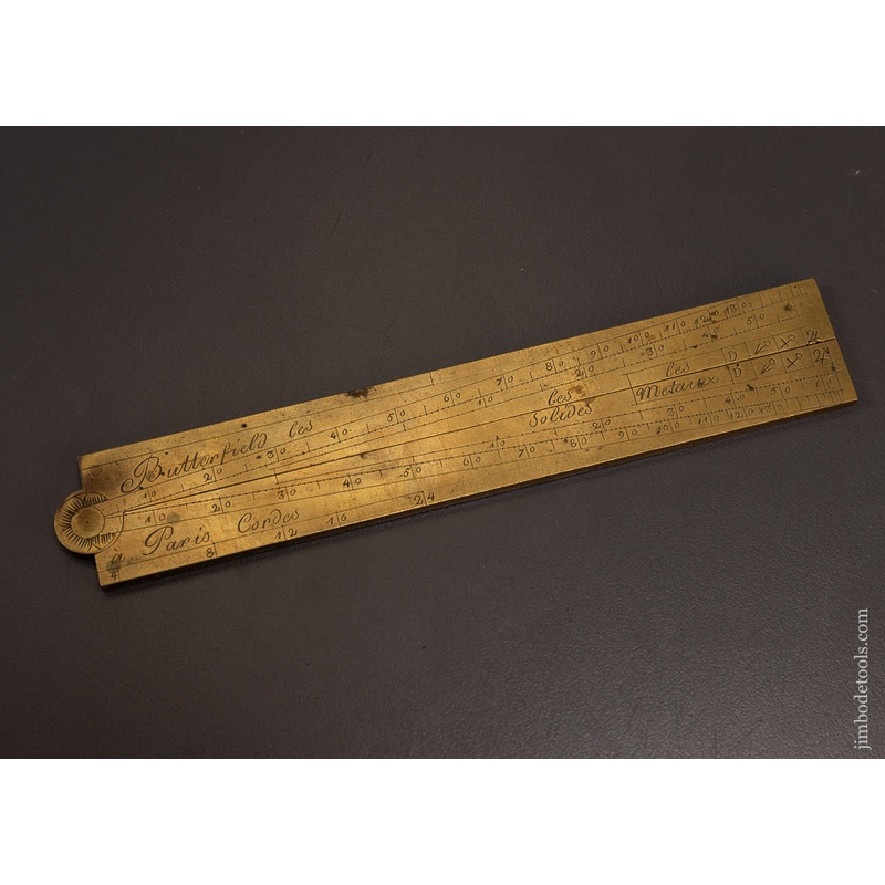 Stunning 17th Century French Brass Sector Rule signed Butterfield Paris ca. 1680-1724 – EXCELSIOR 109000