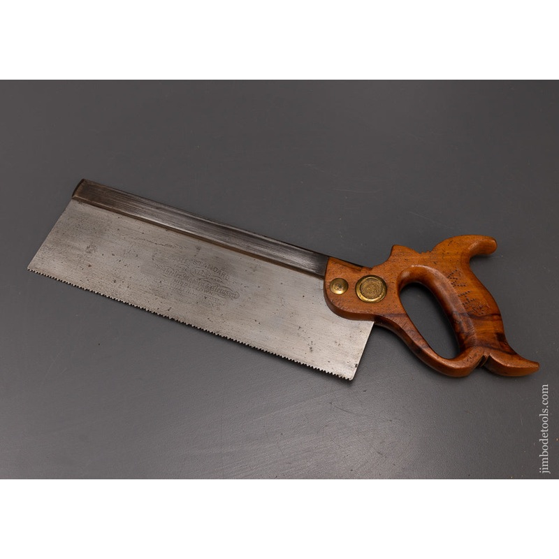 WHEELER MADDEN & CLEMSON Back Saw with WOODROUGH & MCPARLIN Medallion – 108910