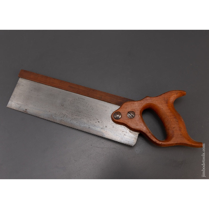 Rare C.E. JENNINGS Dovetail Saw with Wooden Spine – 109156